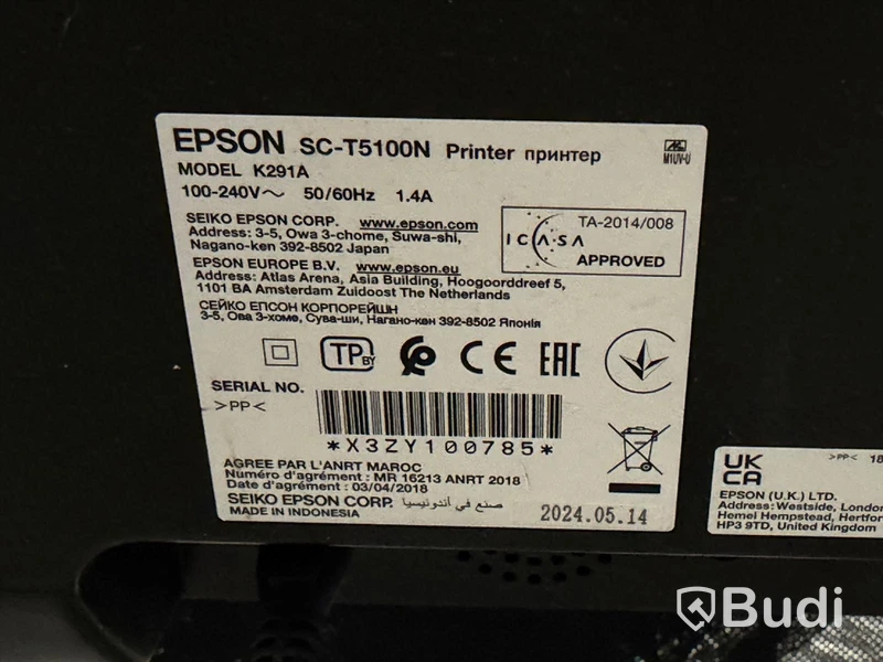 Storformatskrivare, Epson SC-T5100N -2024