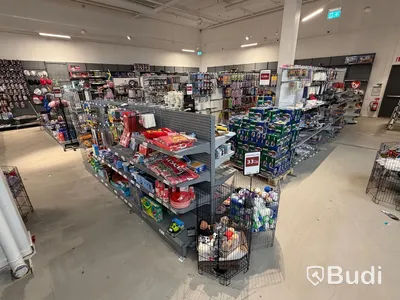 Komplett butiksinredning från ONGO Heron City (2000m²) inkl 4 st kassalinjer och 2 st entrésystem