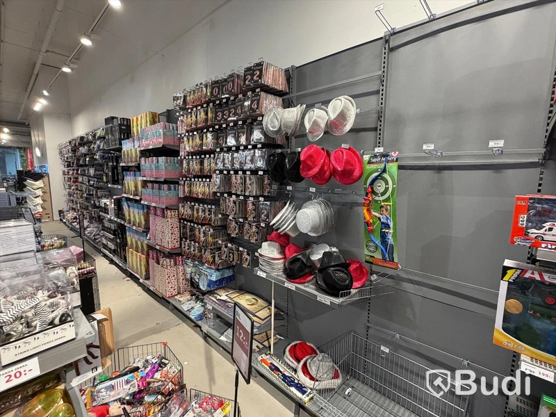 Komplett butiksinredning från ONGO Heron City (2000m²) inkl 4 st kassalinjer och 2 st entrésystem