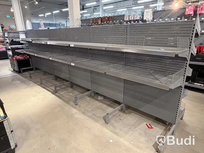 Komplett butiksinredning från ONGO Heron City (2000m²) inkl 4 st kassalinjer och 2 st entrésystem