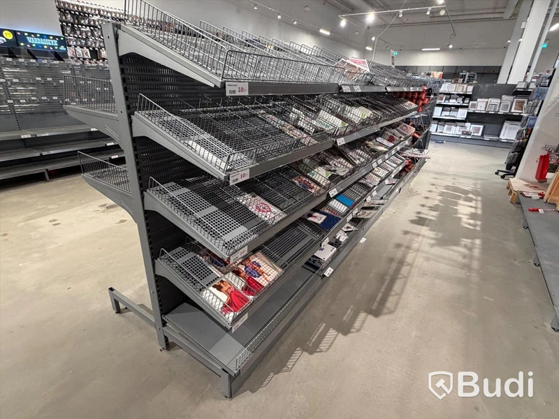 Komplett butiksinredning från ONGO Heron City (2000m²) inkl 4 st kassalinjer och 2 st entrésystem