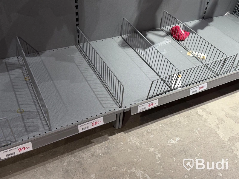 Komplett butiksinredning från ONGO Heron City (2000m²) inkl 4 st kassalinjer och 2 st entrésystem