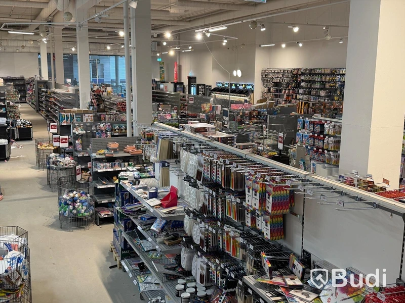 Komplett butiksinredning från ONGO Heron City (2000m²) inkl 4 st kassalinjer och 2 st entrésystem