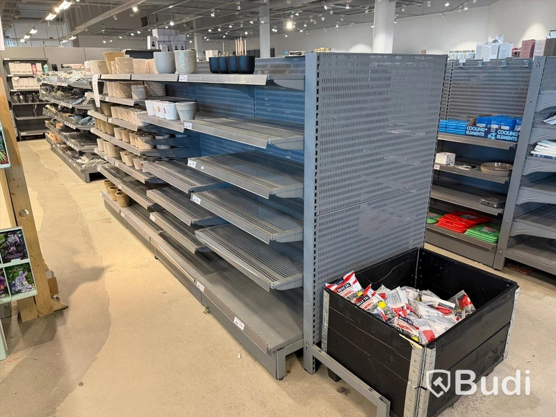 Komplett butiksinredning från ONGO Heron City (2000m²) inkl 4 st kassalinjer och 2 st entrésystem
