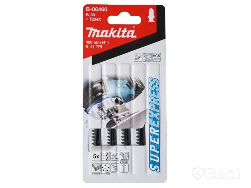 17 st. Sticksågblad Makita B-06460 Jig Saw Blade