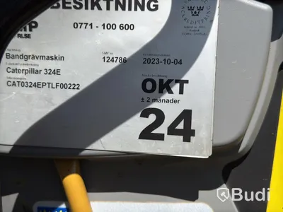 Bandgrävare Cat 324EL | 3 st redskap | 2012