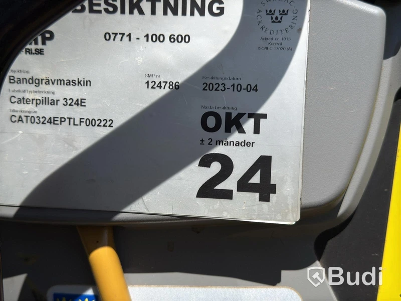 Bandgrävare Cat 324EL | 3 st redskap | 2012