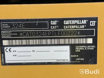 Bandgrävare Cat 324EL | 3 st redskap | 2012