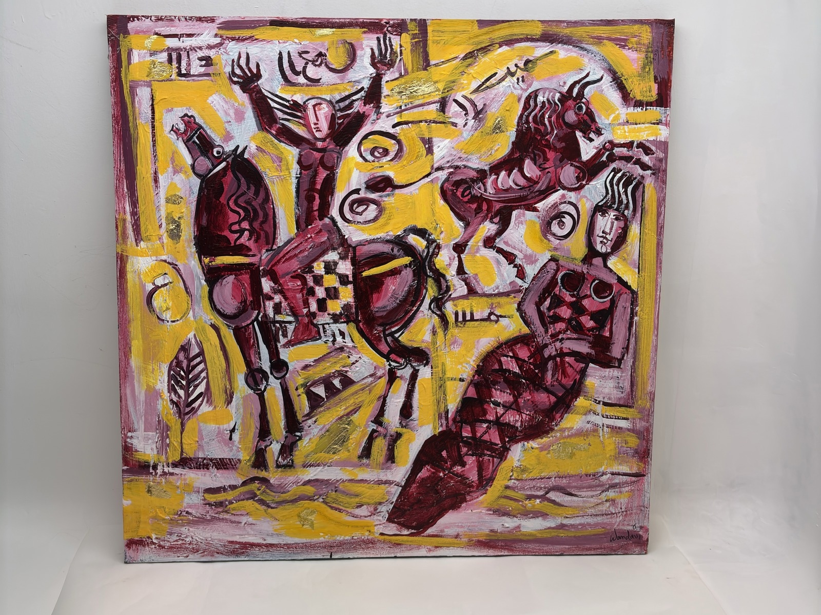 Canvastavla - Signerad "Wandavi"