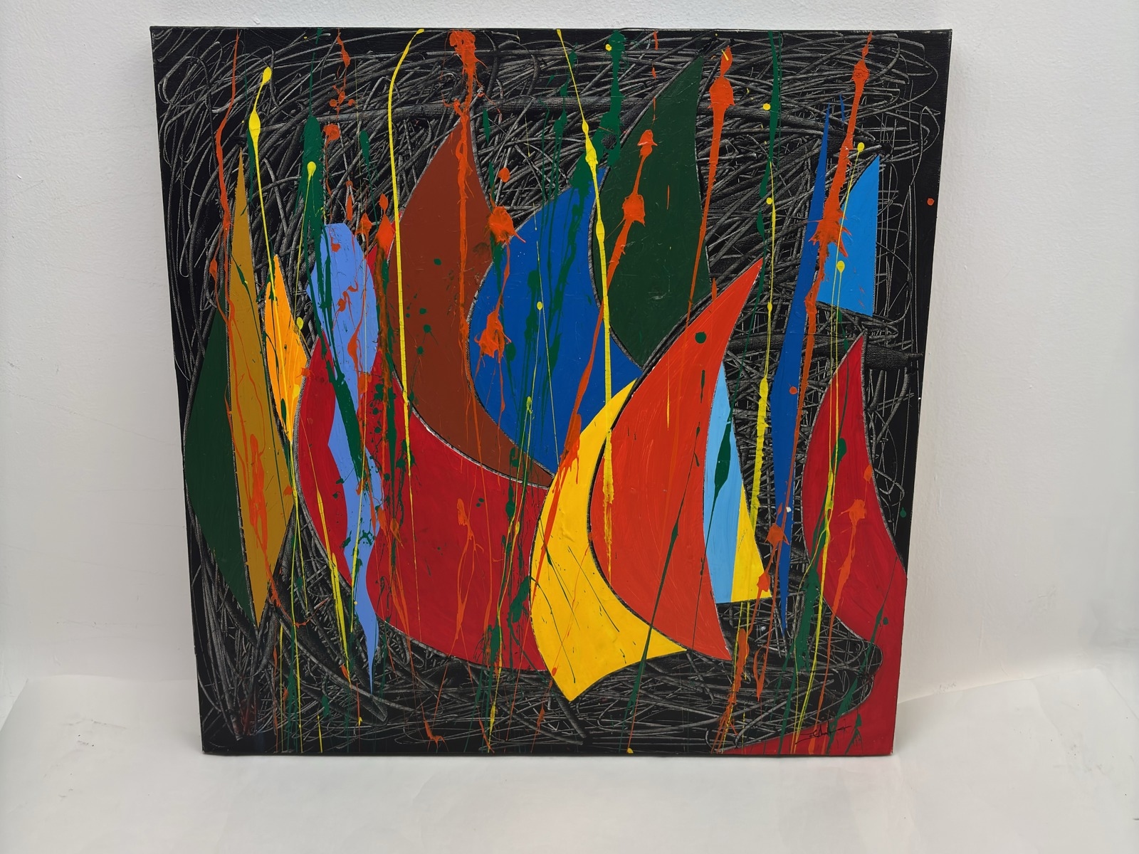 Canvastavla - Signerad