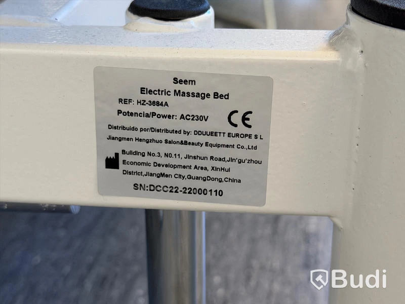 Massagebänk/ brits, Seem HZ-3684A, eldrivet