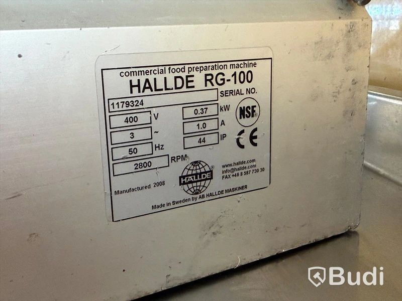 Vegetable cutter, Hällde RG-100