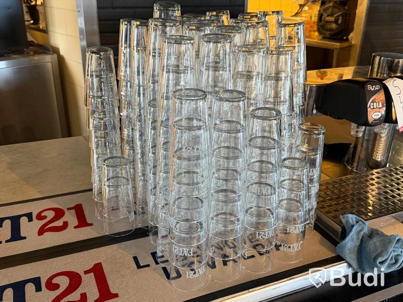 Assorted lot for lunch service, incl. side plates, glasses and cutlery
