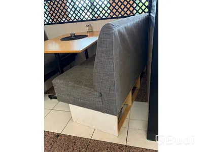 Soffor, 6 st, grå textil