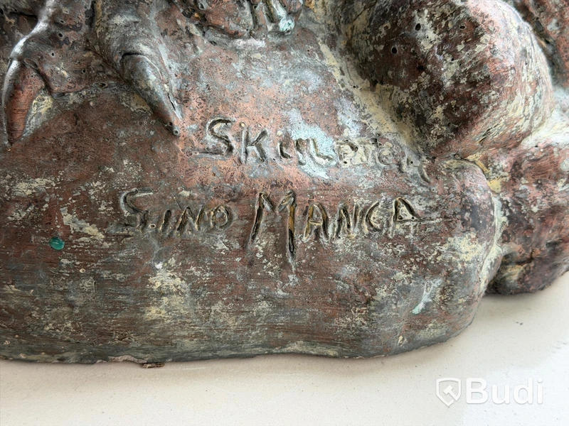 Fågelskulptur i sten, Gino Manca
