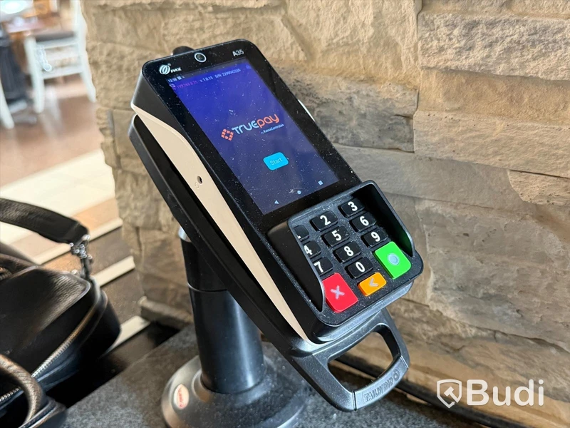 POS system - TruePOS Terminal B15S with 3 PAX card readers and receipt printer