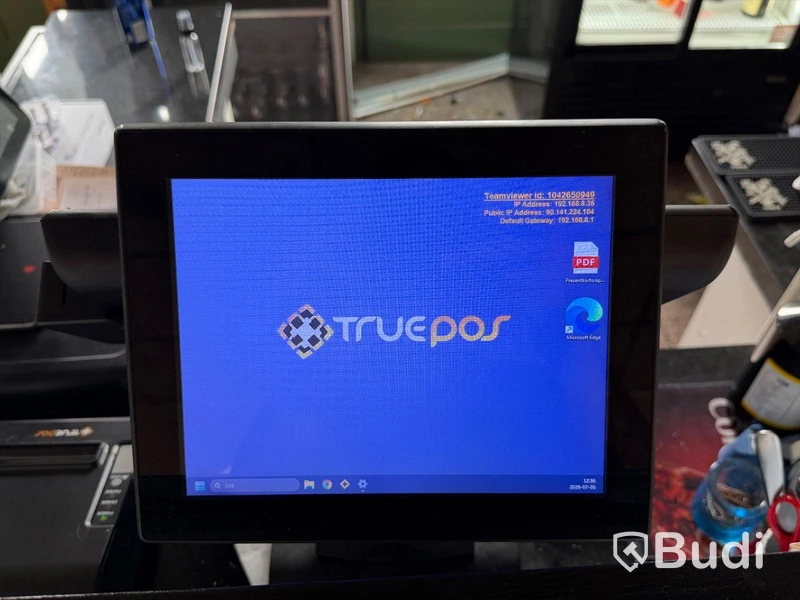 POS system - TruePOS Terminal B15S with 3 PAX card readers and receipt printer