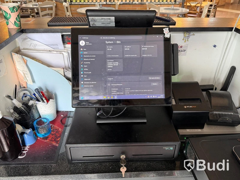 POS system - TruePOS Terminal B15S with 3 PAX card readers and receipt printer