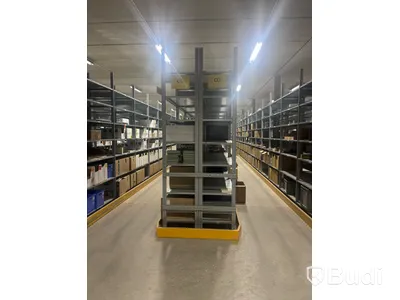 Lagerhyllsystem SSI Schaefer 5 sektioner, höjd 297 cm.