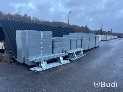 Lagerhyllsystem SSI Schaefer 10 sektioner, höjd 450 cm.