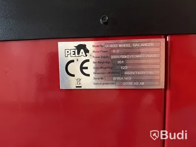 Hjulbalanseringsmaskin PELA U-822, 230V
