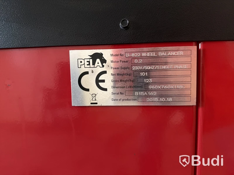 Hjulbalanseringsmaskin PELA U-822, 230V