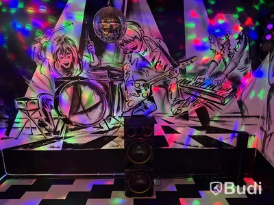Komplett barnkalasrum discotema