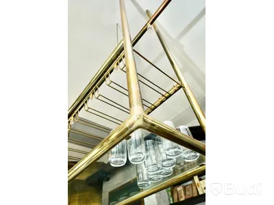 Glasställ glasspjut, takhängd, 208x46