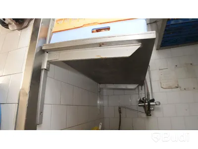 Rostfri hylla för diskbackar, 105x55cm