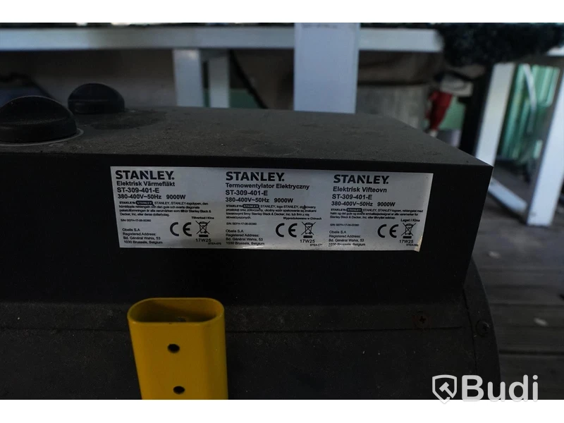 Värmefläkt Stanely 9kW, 3 fas.