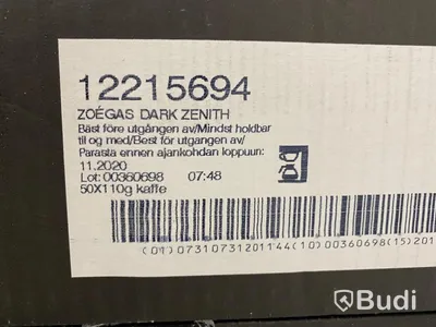 3 och en halv kartong Kaffe Zoegas