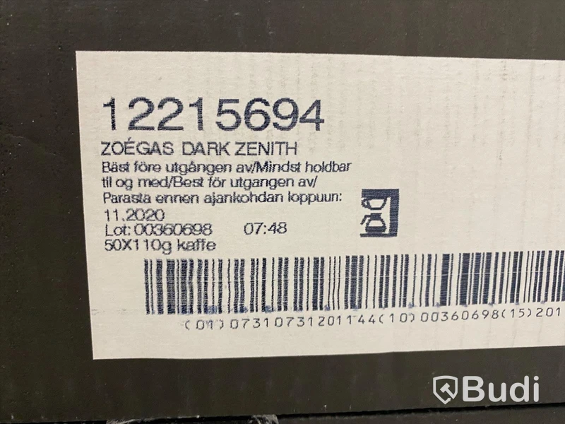 3 och en halv kartong Kaffe Zoegas