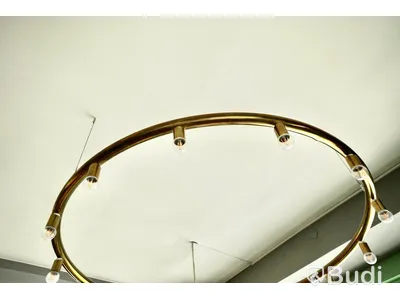 Ljusarmatur rund, 14 lampor, 183 cm i diameter