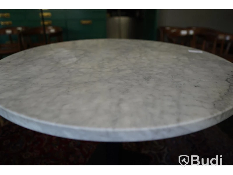 Runt bord med marmorskiva 100cm i diameter