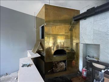 Pizzaugn/Kolgrill kolgrillskasett 90cm hög, 180 cm i diameter.