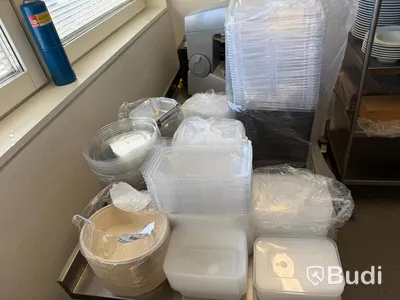Restaurangporslin + köksutrustning – stort paket