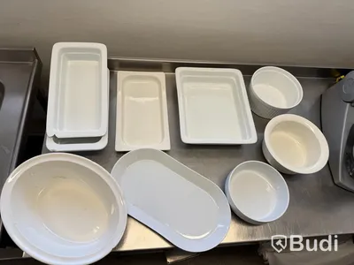 Restaurangporslin + köksutrustning – stort paket