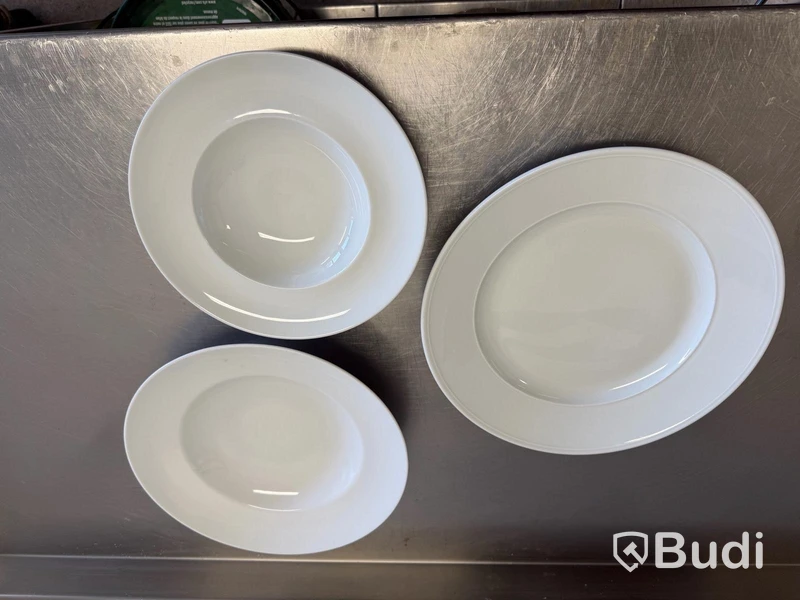 Restaurangporslin + köksutrustning – stort paket