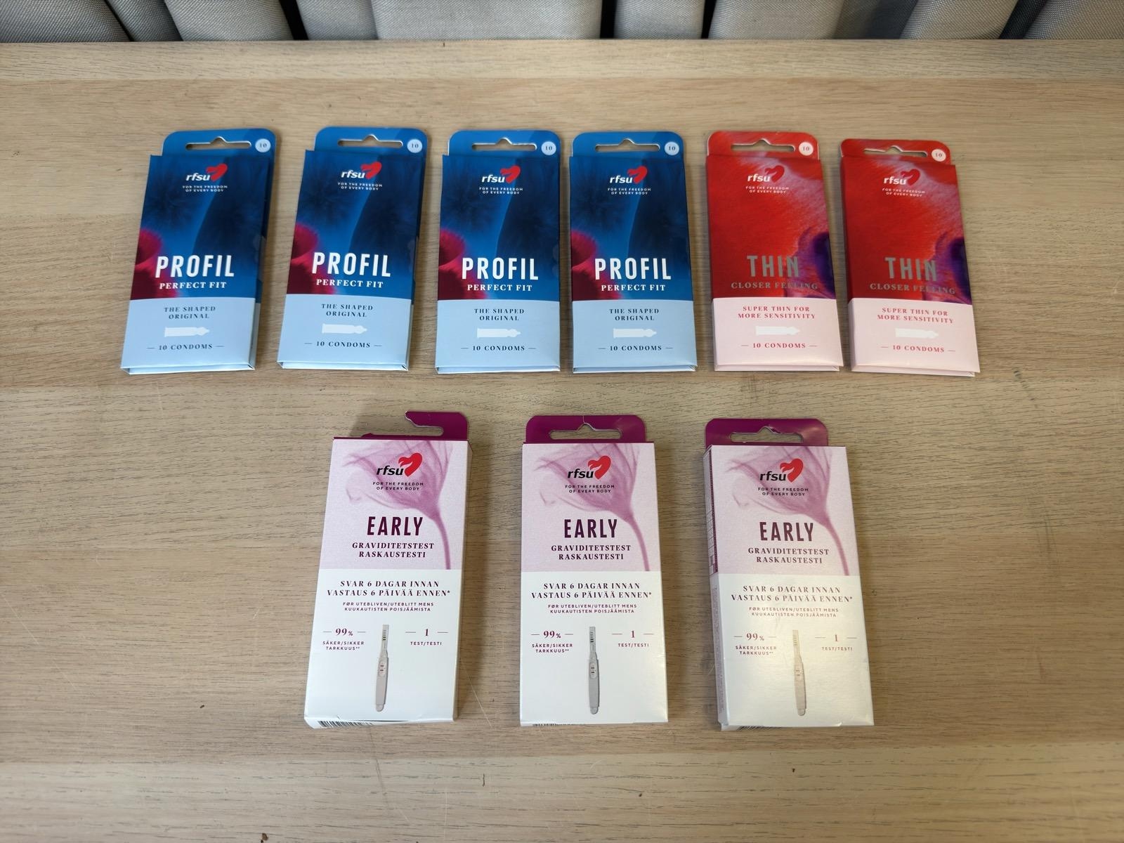 Condoms & pregnancy tests