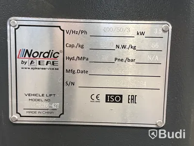 2-pelarlyft Nordic by EAE | 4200 kg | 2022