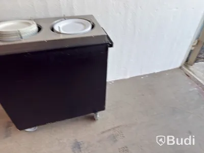 Tallriksvagn Elektro Termo, inkl. ca 50 st. tallrikar