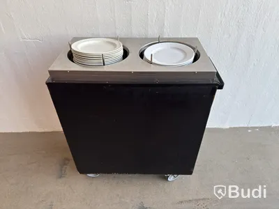 Tallriksvagn Elektro Termo, inkl. ca 50 st. tallrikar