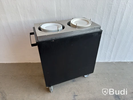 Tallriksvagn Elektro Termo, inkl. ca 50 st. tallrikar