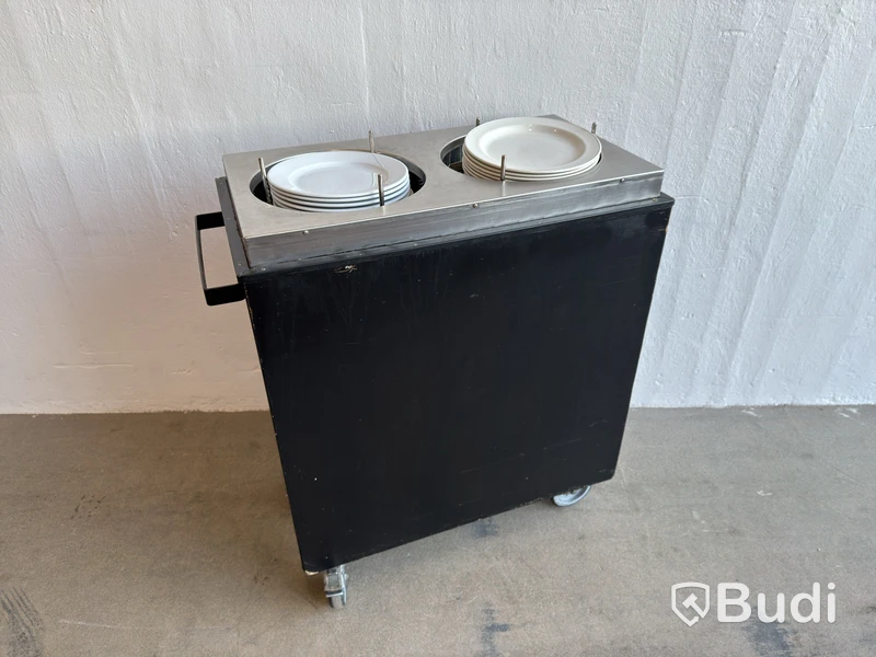 Tallriksvagn Elektro Termo, inkl. ca 50 st. tallrikar