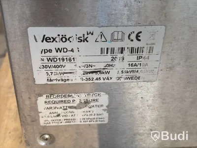 Wexiödisk WD-4S dishwasher, 2019, 3-phase