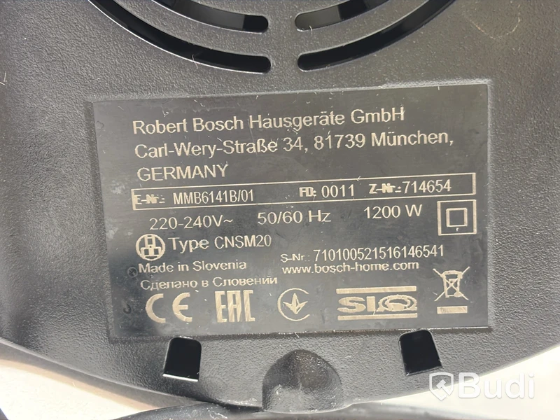 Kaffemaskin Crem, Mega gold M TK-series, samt Blender Bosch, CNSM20