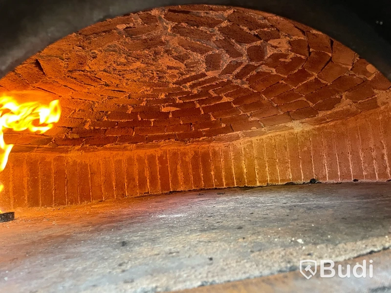 Napolitansk pizzaugn Di Vicino Forni, Biancorosso, 120 cm