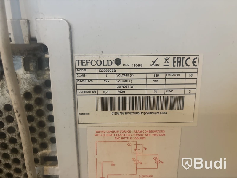 Glassdisk Tefcold IC200SCEB
