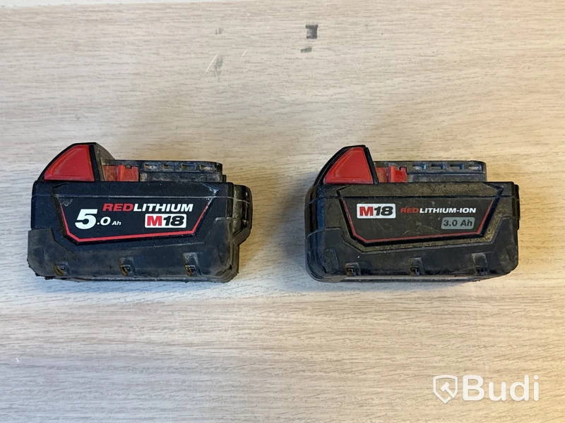 5 st batterimaskiner Milwaukee