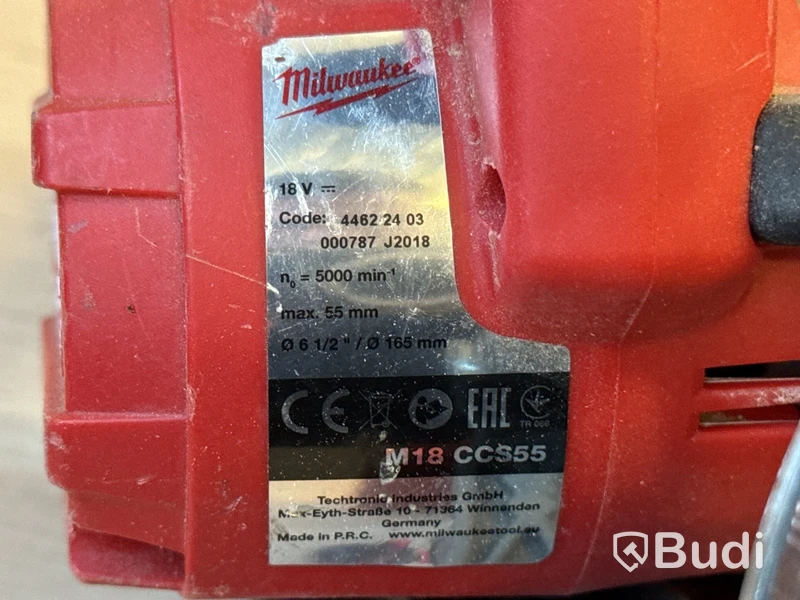 5 st batterimaskiner Milwaukee